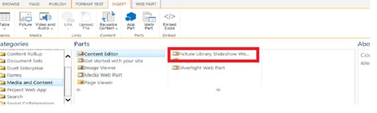 Picture Library Slideshow Web part
